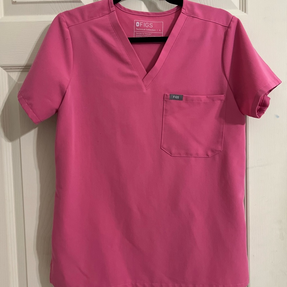 FIGS Limited Edition Pink (breast cancer collection) Catarina Scrub Top